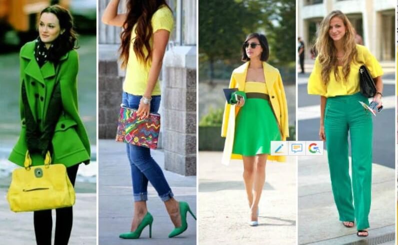 Green and yellow